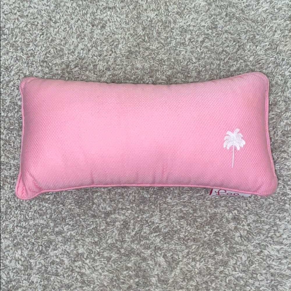 Pink lily Pulitzer throw pillow!